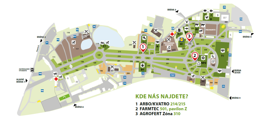 Země živitelka 2026 - mapa AGROFERT 